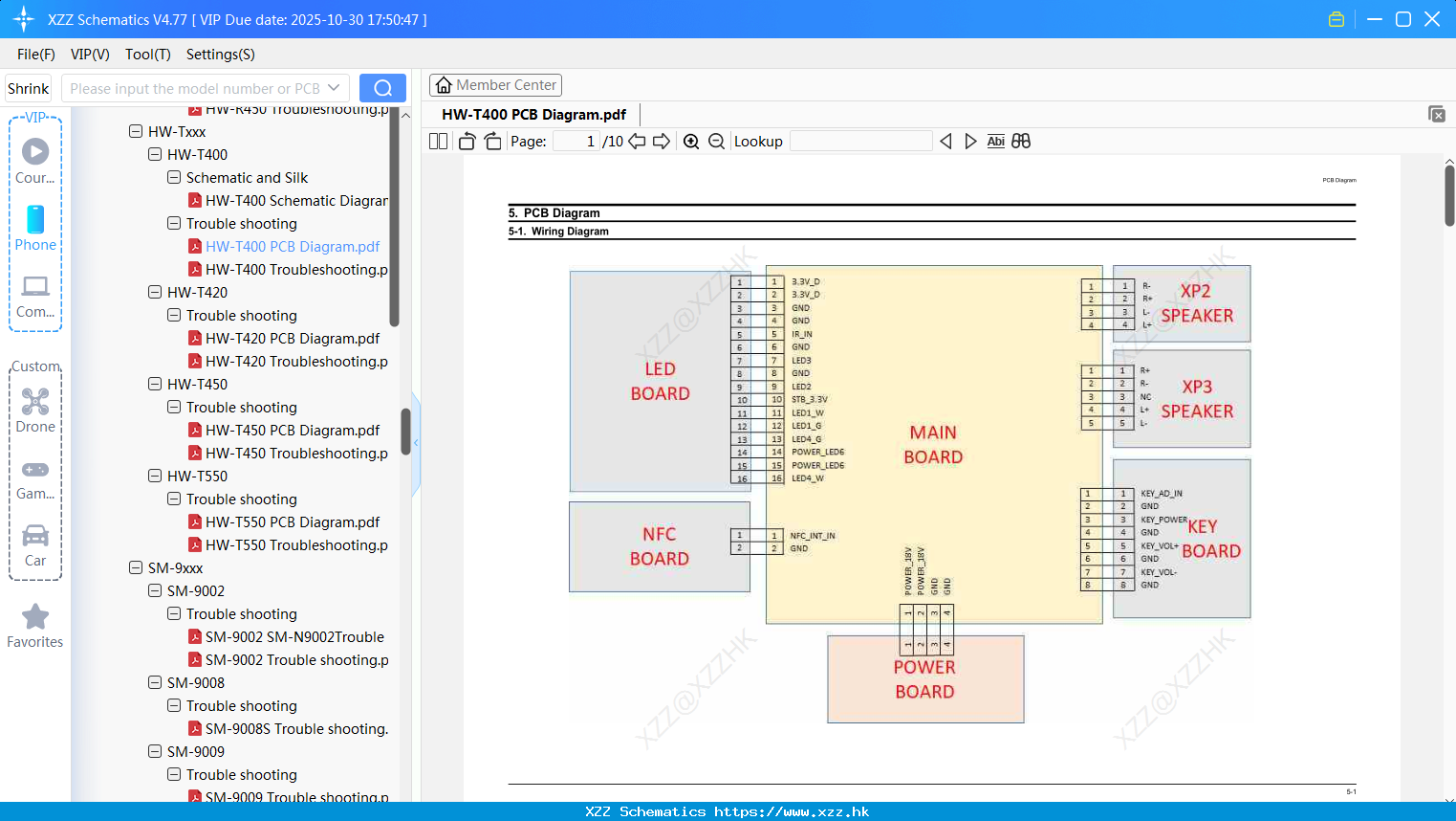 Samsung HW-T400 PCB Diagram